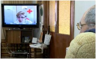 Imagen del servicio de Videoatención Cruz Roja