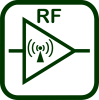 Icono de amplificador radiofrecuencia