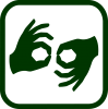 Icono de lengua de signos