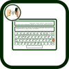 Icono del comunicador con teclado alfanumérico