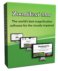 Imagen de la caja del programa ZoomText Mac
