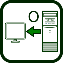 Output devices for computers icon