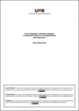 Imagen de la portada de la tesis "From telegraphic to natural language: an expansion system in a pictogram-based AAC application"