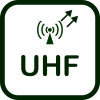 Icono de transmisor UHF